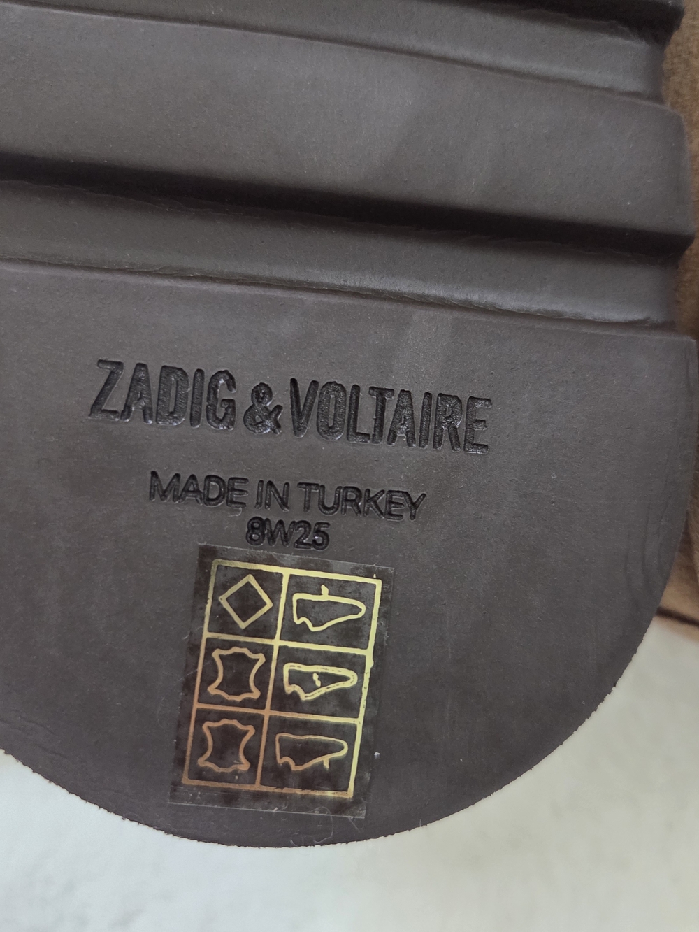 Zadig&Voltaire Teddy Shearling Mules in Brown Suede Size 36 - Picture 7 of 9